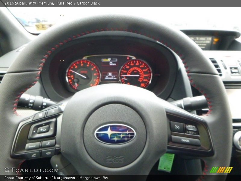 Pure Red / Carbon Black 2016 Subaru WRX Premium
