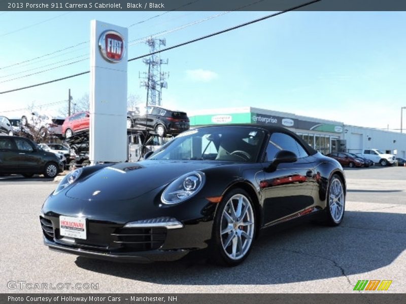 Black / Black 2013 Porsche 911 Carrera S Cabriolet