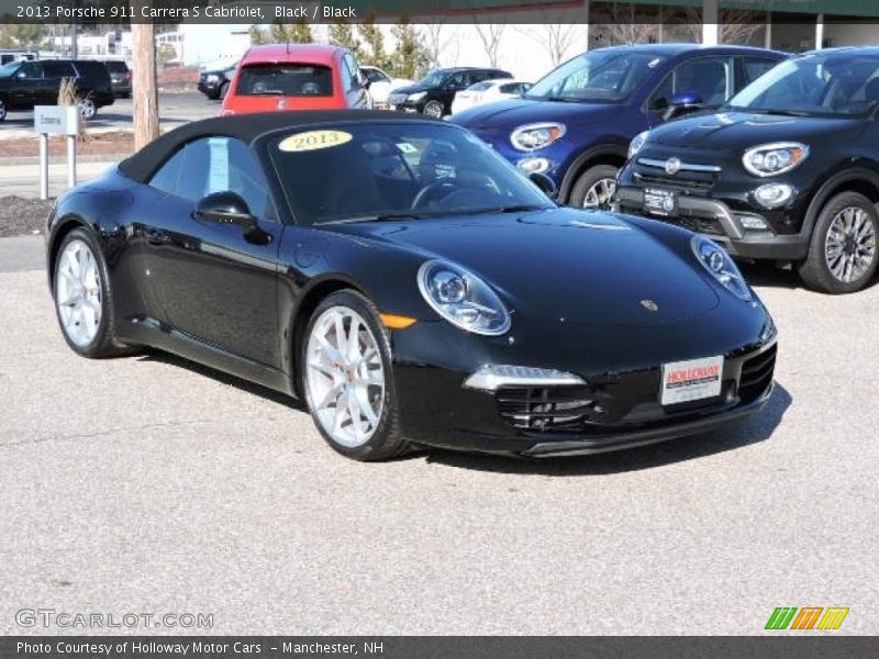 Black / Black 2013 Porsche 911 Carrera S Cabriolet