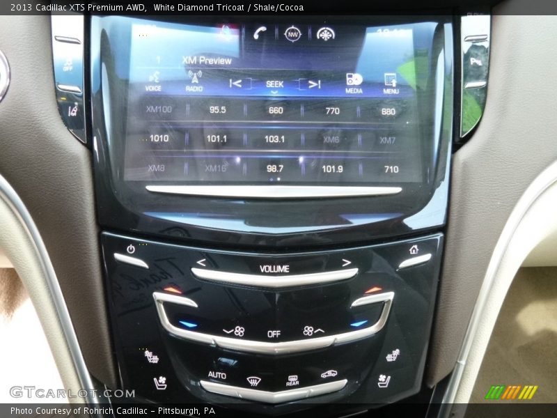 White Diamond Tricoat / Shale/Cocoa 2013 Cadillac XTS Premium AWD