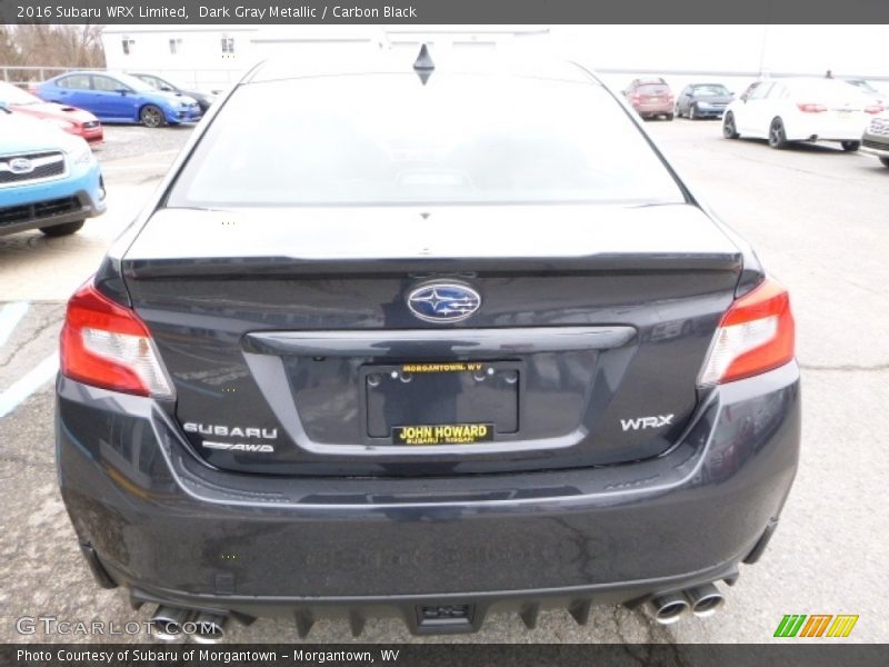 Dark Gray Metallic / Carbon Black 2016 Subaru WRX Limited