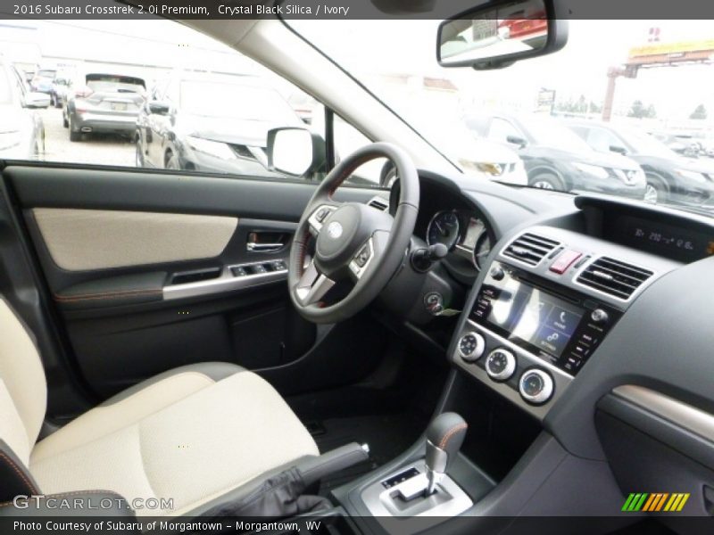 Crystal Black Silica / Ivory 2016 Subaru Crosstrek 2.0i Premium