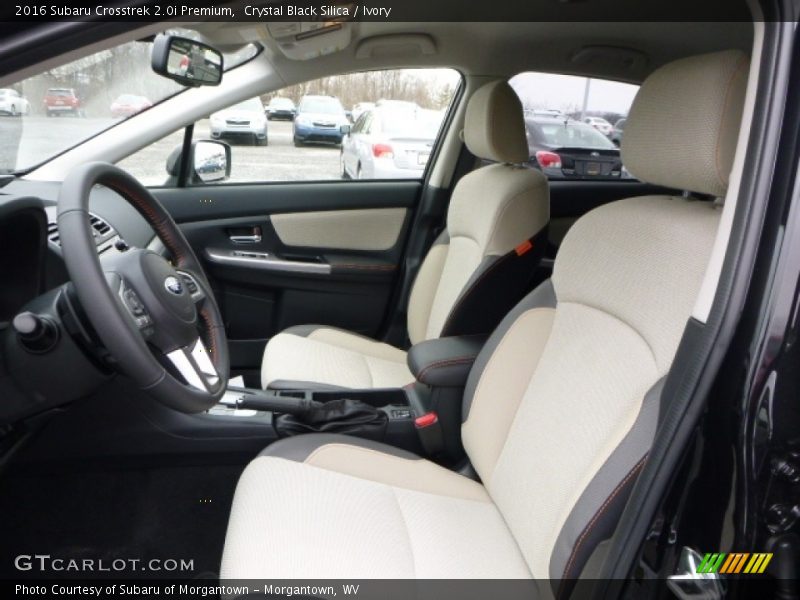 Crystal Black Silica / Ivory 2016 Subaru Crosstrek 2.0i Premium
