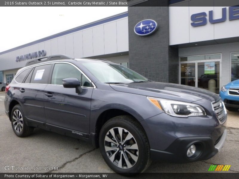 Carbide Gray Metallic / Slate Black 2016 Subaru Outback 2.5i Limited