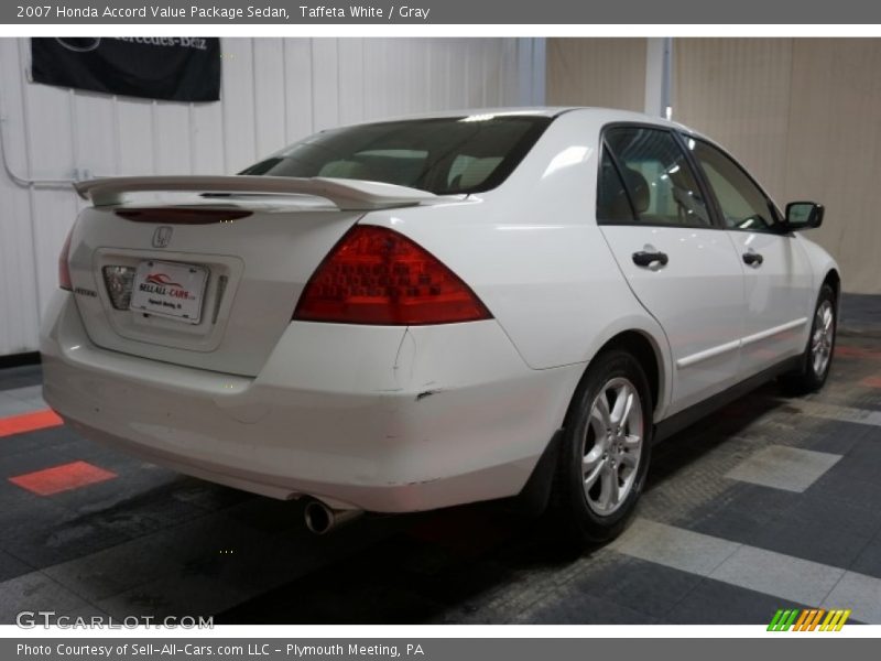 Taffeta White / Gray 2007 Honda Accord Value Package Sedan