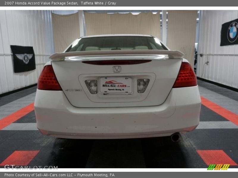 Taffeta White / Gray 2007 Honda Accord Value Package Sedan