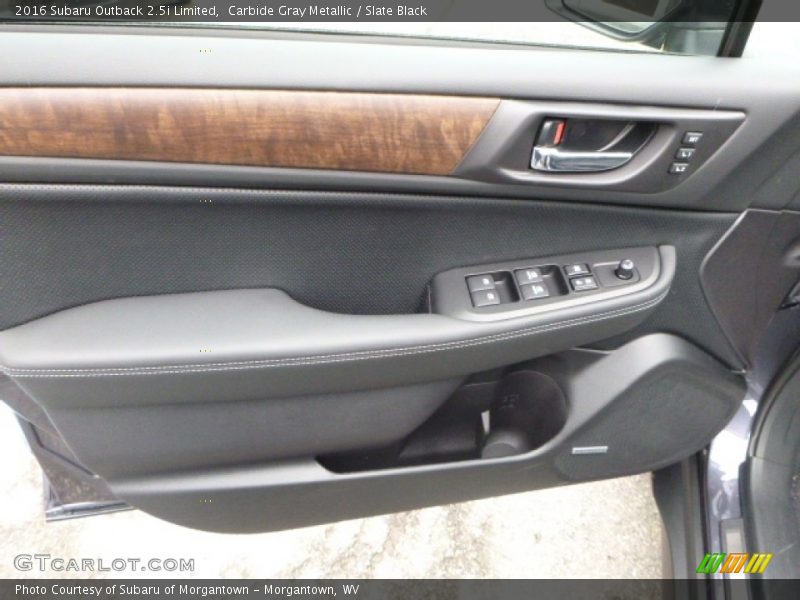 Carbide Gray Metallic / Slate Black 2016 Subaru Outback 2.5i Limited