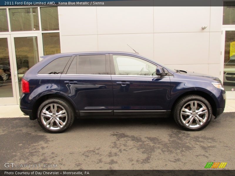 Kona Blue Metallic / Sienna 2011 Ford Edge Limited AWD