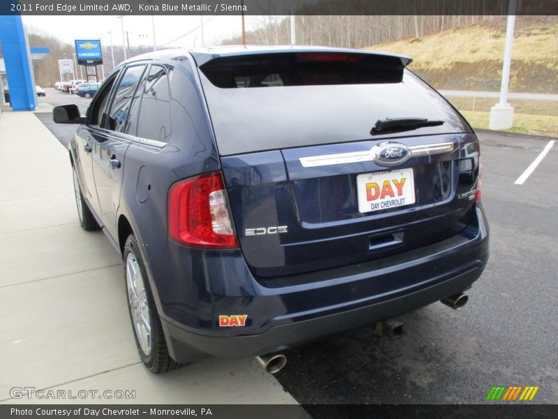 Kona Blue Metallic / Sienna 2011 Ford Edge Limited AWD