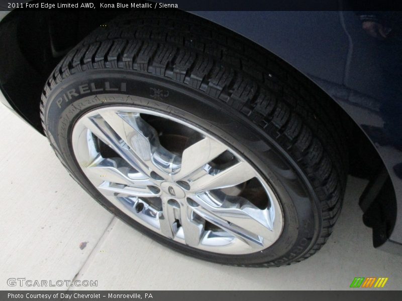 Kona Blue Metallic / Sienna 2011 Ford Edge Limited AWD