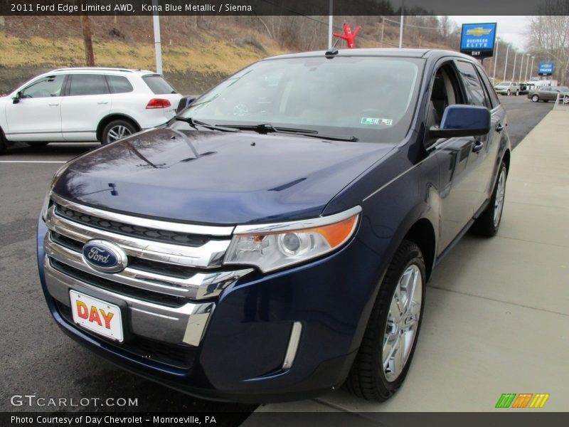 Kona Blue Metallic / Sienna 2011 Ford Edge Limited AWD