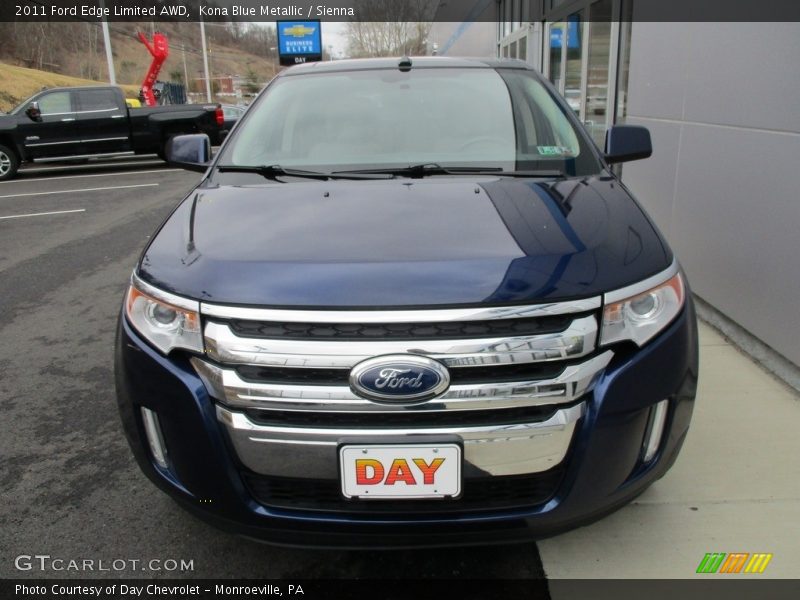 Kona Blue Metallic / Sienna 2011 Ford Edge Limited AWD