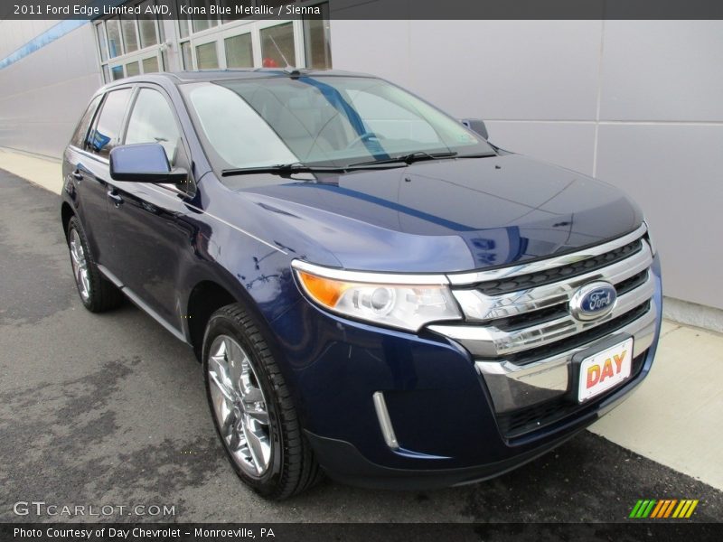 Kona Blue Metallic / Sienna 2011 Ford Edge Limited AWD