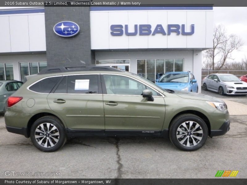 Wilderness Green Metallic / Warm Ivory 2016 Subaru Outback 2.5i Limited