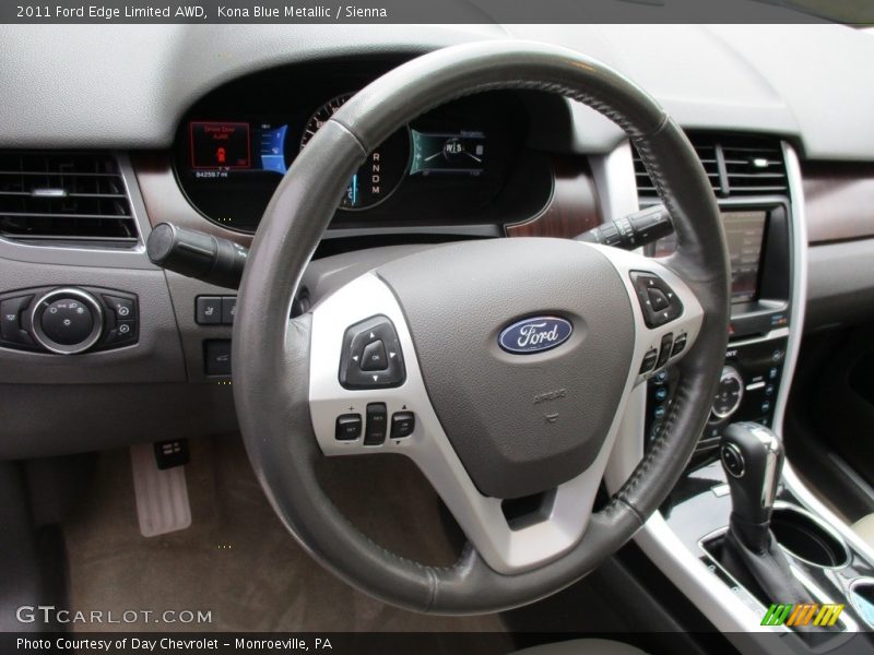 Kona Blue Metallic / Sienna 2011 Ford Edge Limited AWD