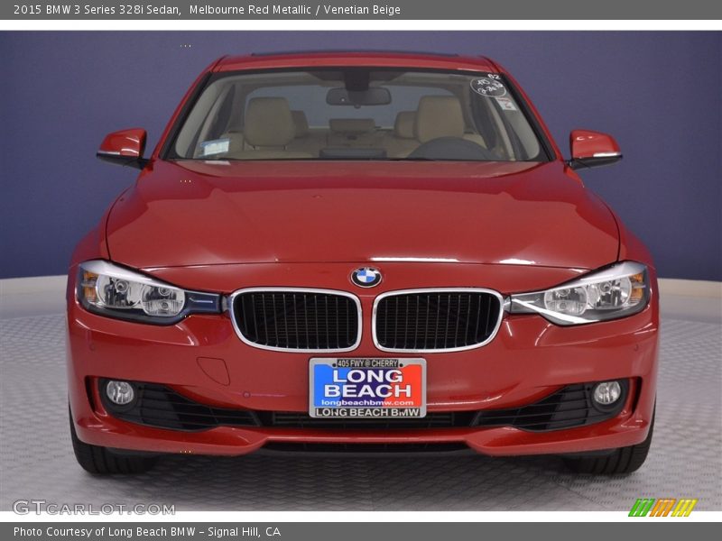 Melbourne Red Metallic / Venetian Beige 2015 BMW 3 Series 328i Sedan
