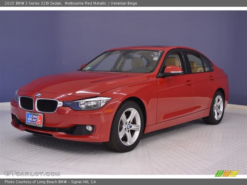 Melbourne Red Metallic / Venetian Beige 2015 BMW 3 Series 328i Sedan