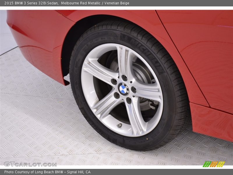 Melbourne Red Metallic / Venetian Beige 2015 BMW 3 Series 328i Sedan