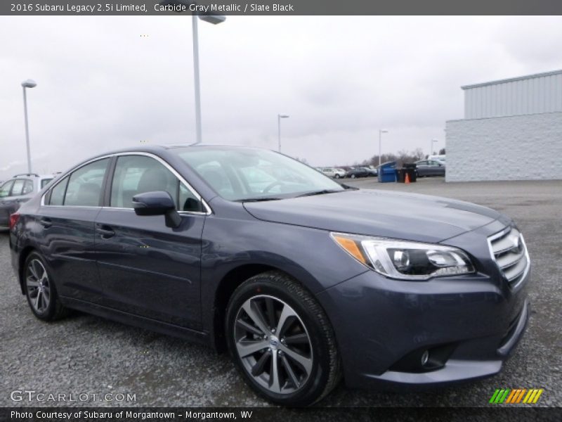 Carbide Gray Metallic / Slate Black 2016 Subaru Legacy 2.5i Limited