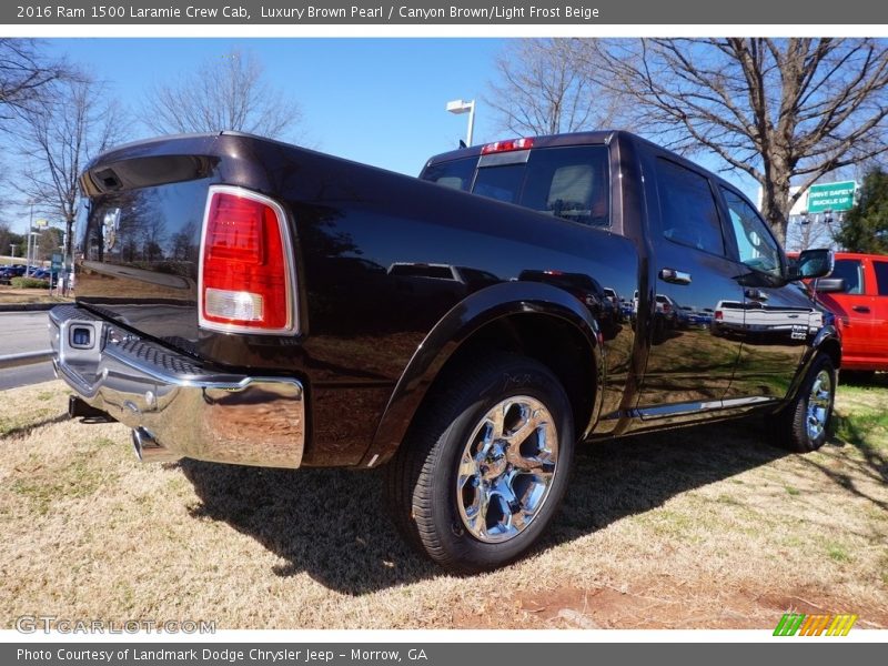 Luxury Brown Pearl / Canyon Brown/Light Frost Beige 2016 Ram 1500 Laramie Crew Cab