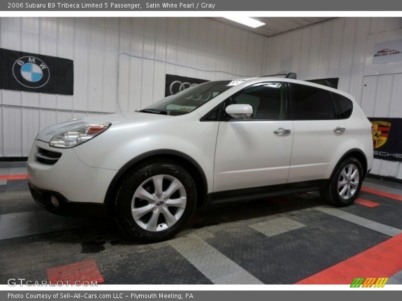 Satin White Pearl / Gray 2006 Subaru B9 Tribeca Limited 5 Passenger