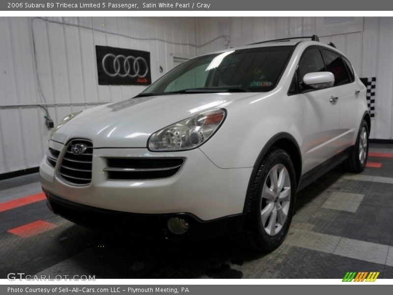 Satin White Pearl / Gray 2006 Subaru B9 Tribeca Limited 5 Passenger