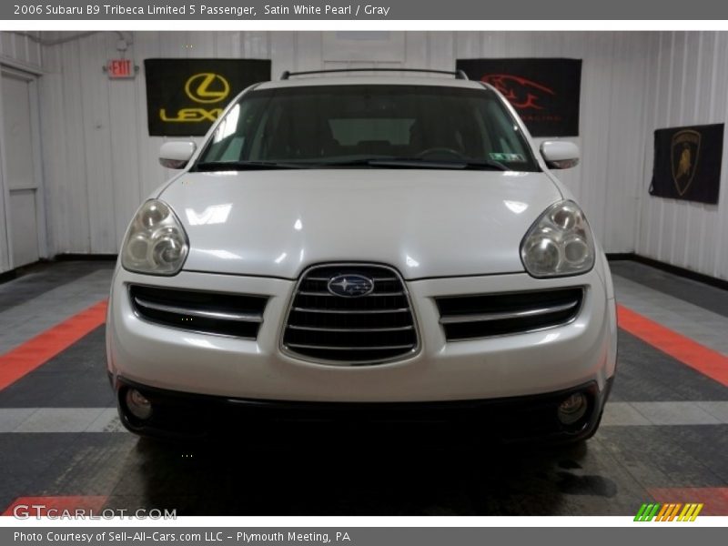 Satin White Pearl / Gray 2006 Subaru B9 Tribeca Limited 5 Passenger