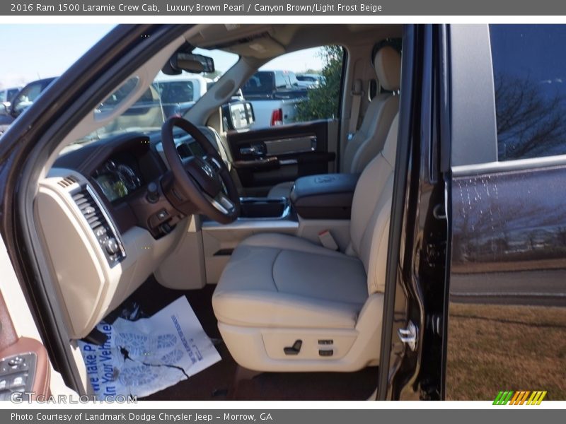 Luxury Brown Pearl / Canyon Brown/Light Frost Beige 2016 Ram 1500 Laramie Crew Cab