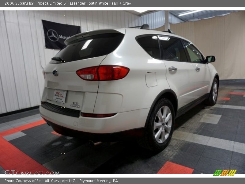 Satin White Pearl / Gray 2006 Subaru B9 Tribeca Limited 5 Passenger