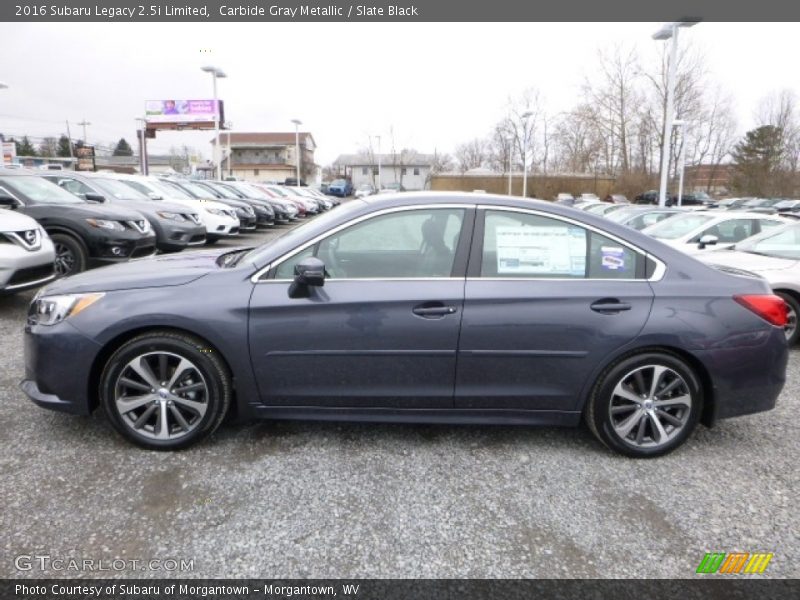 Carbide Gray Metallic / Slate Black 2016 Subaru Legacy 2.5i Limited