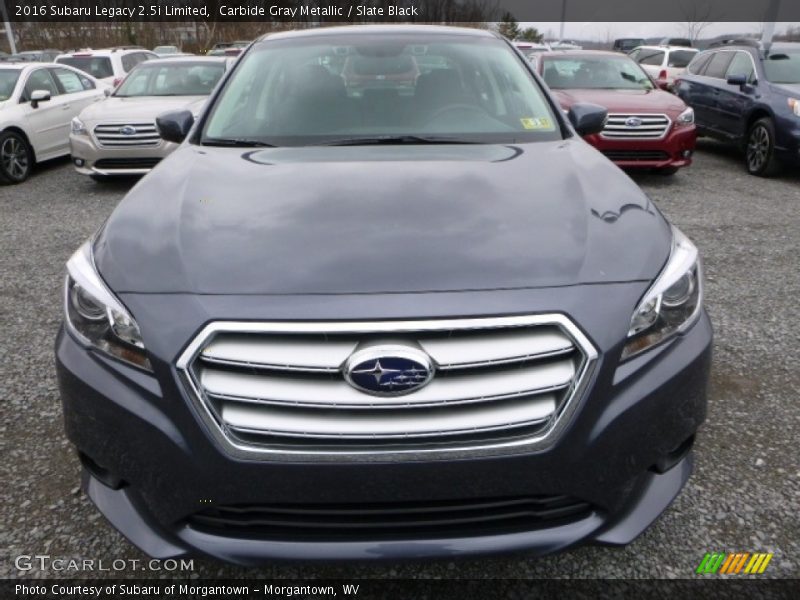 Carbide Gray Metallic / Slate Black 2016 Subaru Legacy 2.5i Limited