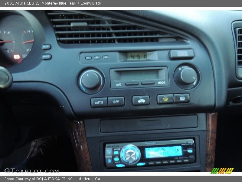 Monterey Blue Pearl / Ebony Black 2001 Acura CL 3.2