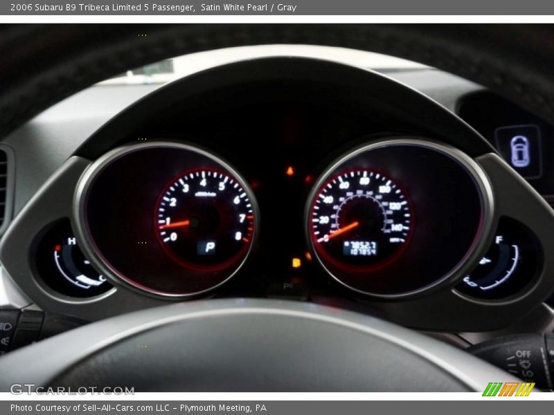 Satin White Pearl / Gray 2006 Subaru B9 Tribeca Limited 5 Passenger