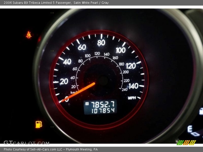 Satin White Pearl / Gray 2006 Subaru B9 Tribeca Limited 5 Passenger