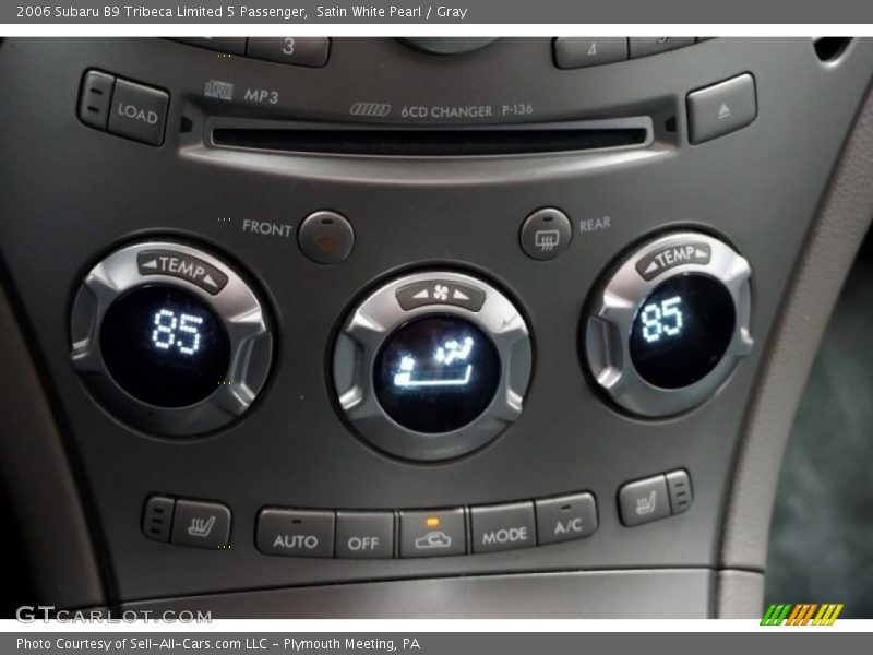 Satin White Pearl / Gray 2006 Subaru B9 Tribeca Limited 5 Passenger