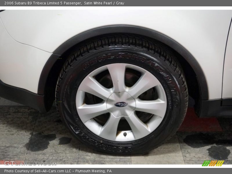 Satin White Pearl / Gray 2006 Subaru B9 Tribeca Limited 5 Passenger