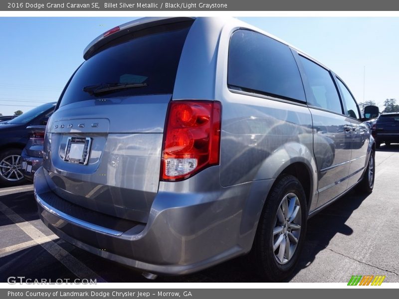 Billet Silver Metallic / Black/Light Graystone 2016 Dodge Grand Caravan SE
