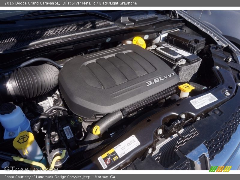 Billet Silver Metallic / Black/Light Graystone 2016 Dodge Grand Caravan SE