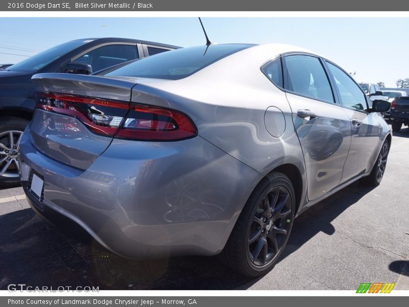 Billet Silver Metallic / Black 2016 Dodge Dart SE