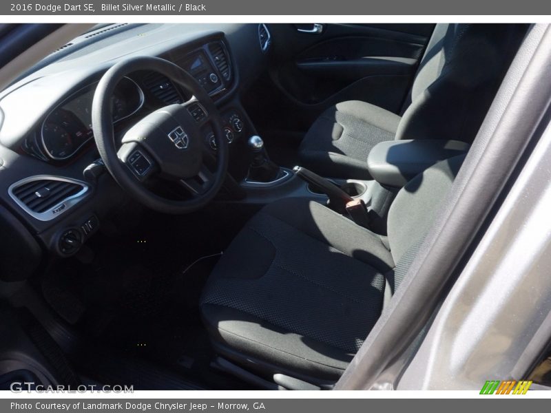 Billet Silver Metallic / Black 2016 Dodge Dart SE