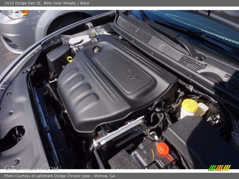 Billet Silver Metallic / Black 2016 Dodge Dart SE