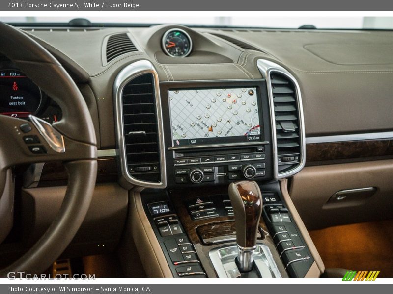 White / Luxor Beige 2013 Porsche Cayenne S