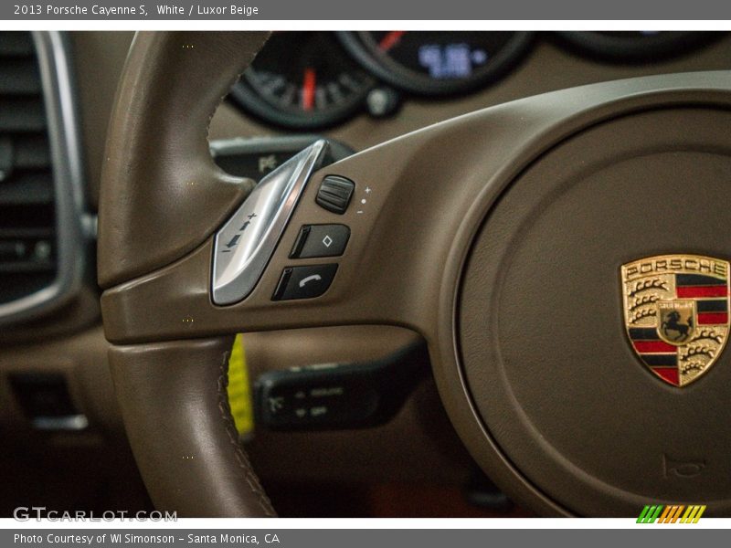 White / Luxor Beige 2013 Porsche Cayenne S