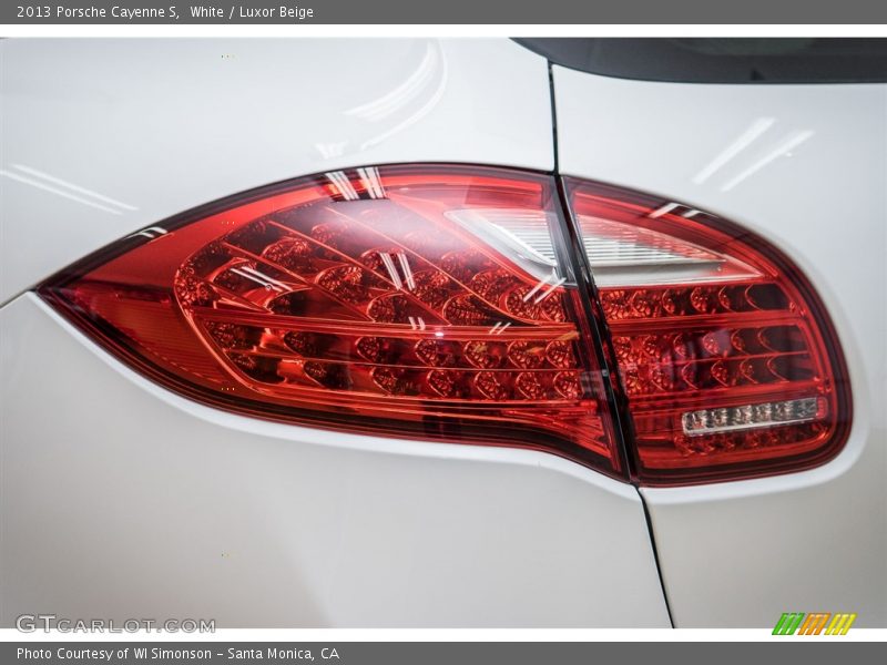 White / Luxor Beige 2013 Porsche Cayenne S