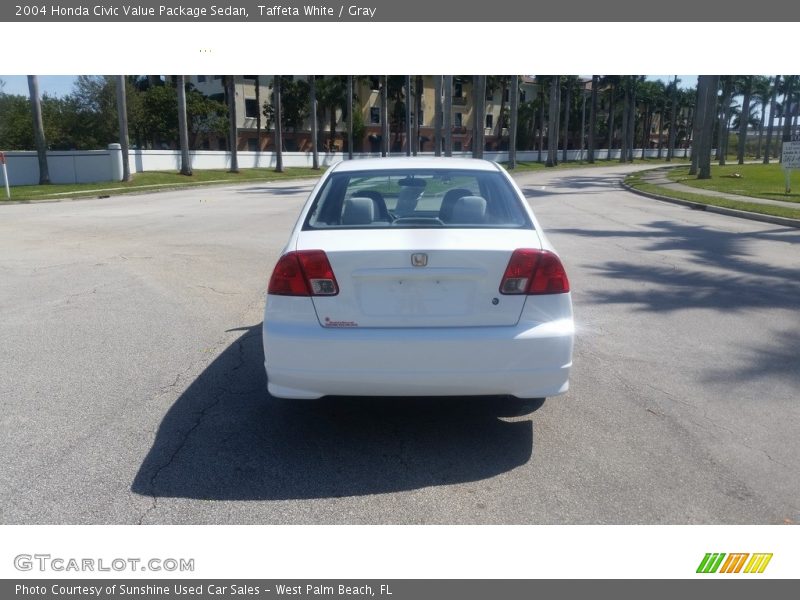 Taffeta White / Gray 2004 Honda Civic Value Package Sedan