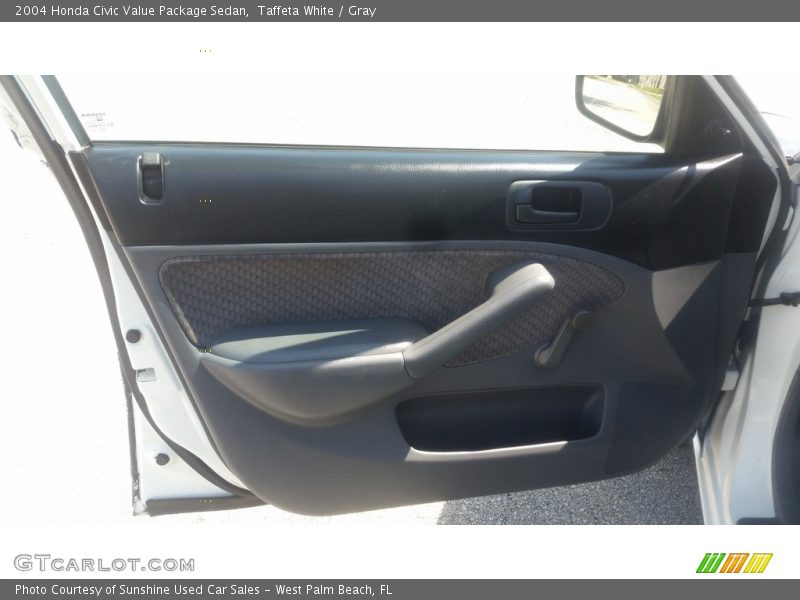 Taffeta White / Gray 2004 Honda Civic Value Package Sedan