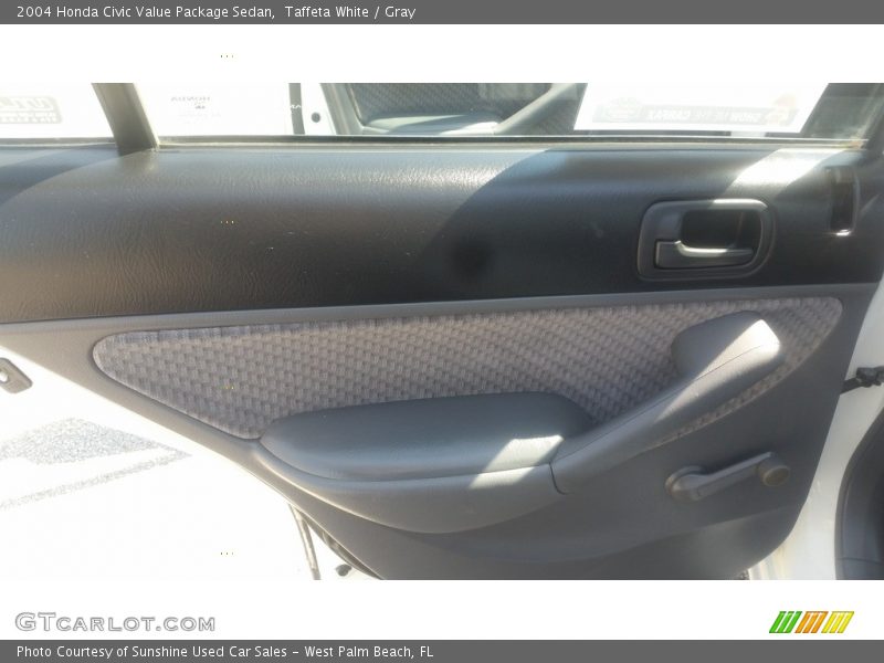 Taffeta White / Gray 2004 Honda Civic Value Package Sedan