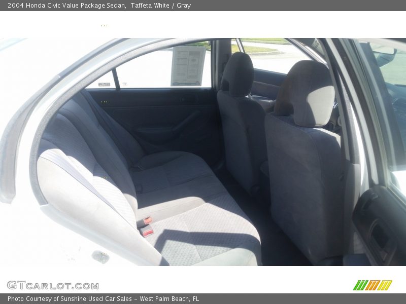 Taffeta White / Gray 2004 Honda Civic Value Package Sedan