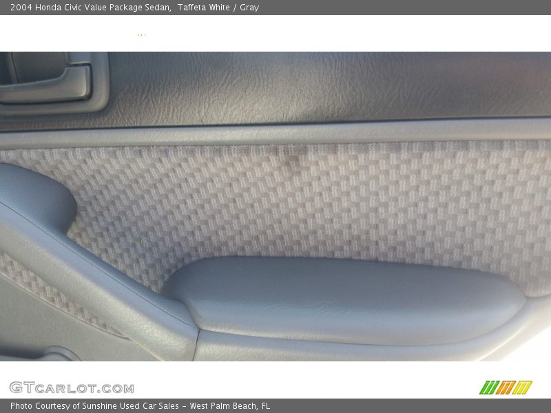 Taffeta White / Gray 2004 Honda Civic Value Package Sedan