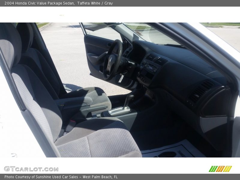 Taffeta White / Gray 2004 Honda Civic Value Package Sedan